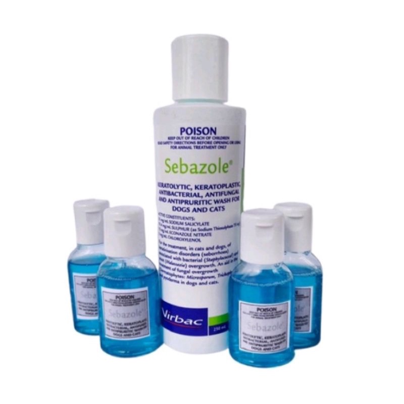 Jual Shampoo Jamur Ampuh Virbac Poison Sebazole Shampoo repack 30 mL