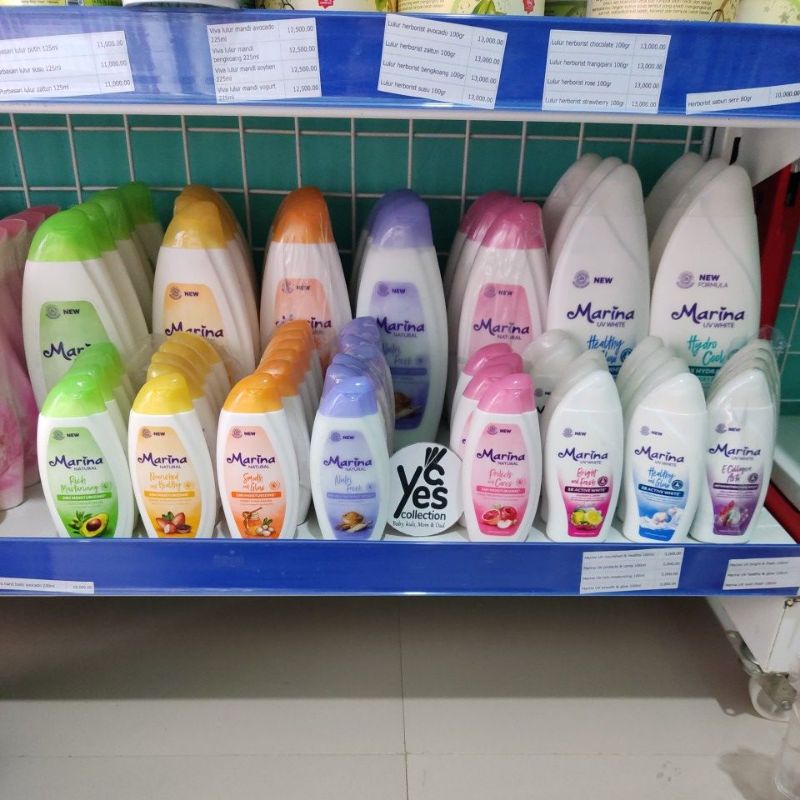 Jual Marina Natural hand & body lotion 92/95/100 ml remaja sunscreen E