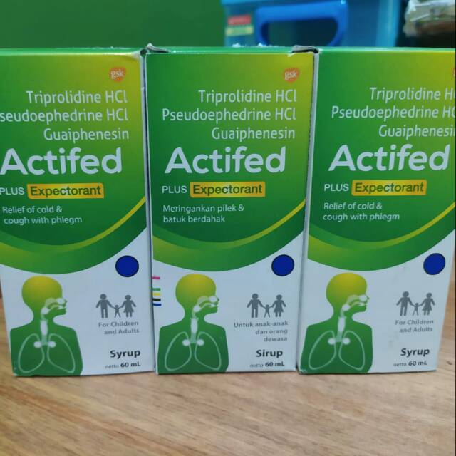 Jual Actifed Plus Hijau Expectorant Batuk Berdahak Shopee Indonesia