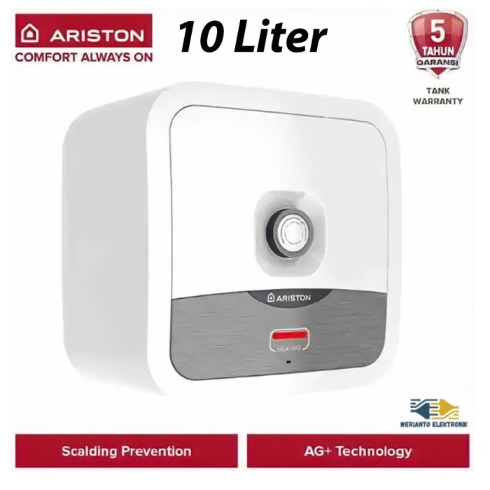 Pemanas Air Listrik ARISTON Water Heater Electric Low watt 200w 10/20L 10  Liter NEW