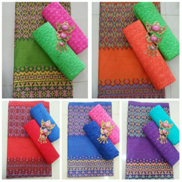 Jual 1 set batik soft embos ( tanpa bros ) | Shopee Indonesia