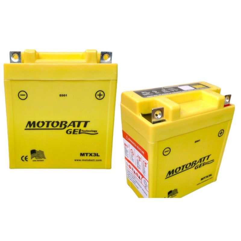 Jual AKI MOTOR YAMAHA RX KING MOTOBATT MTX3L AKI KERING / AKI GEL