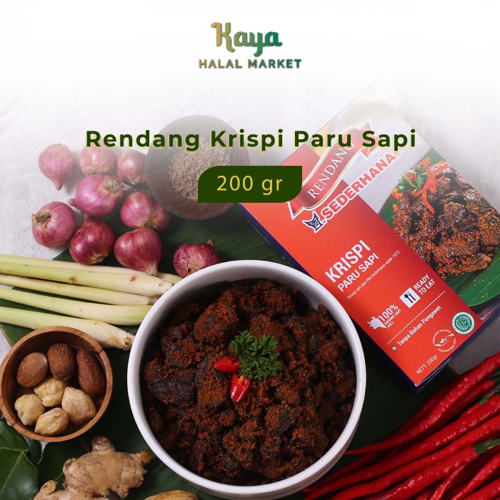 Jual Rendang Sederhana Krispi Paru Kriuk Kering Shopee Indonesia