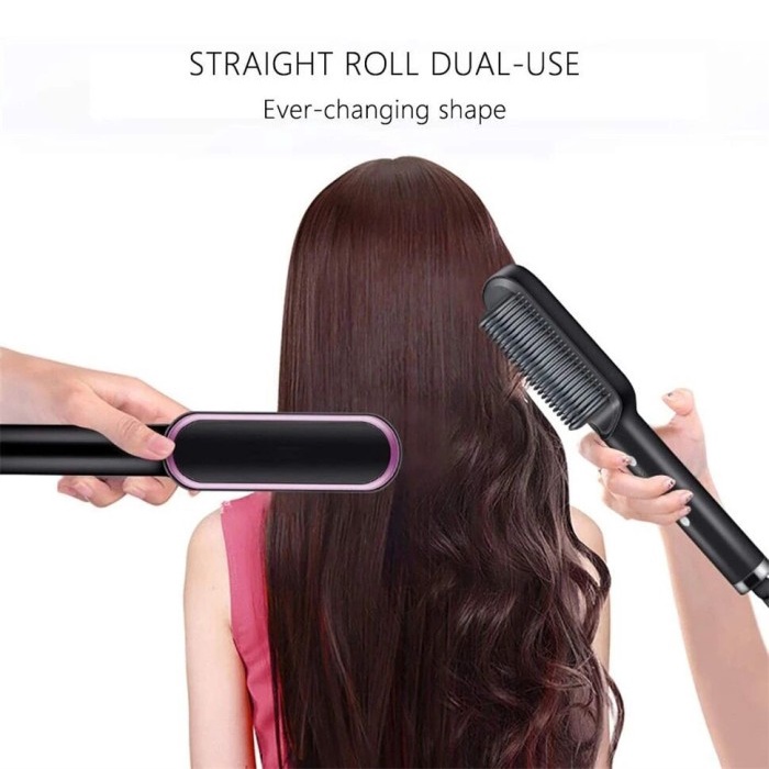 Jual MG - Catok Sisir Pelurus Rambut 2 in 1 FAST Hair Straightener ...