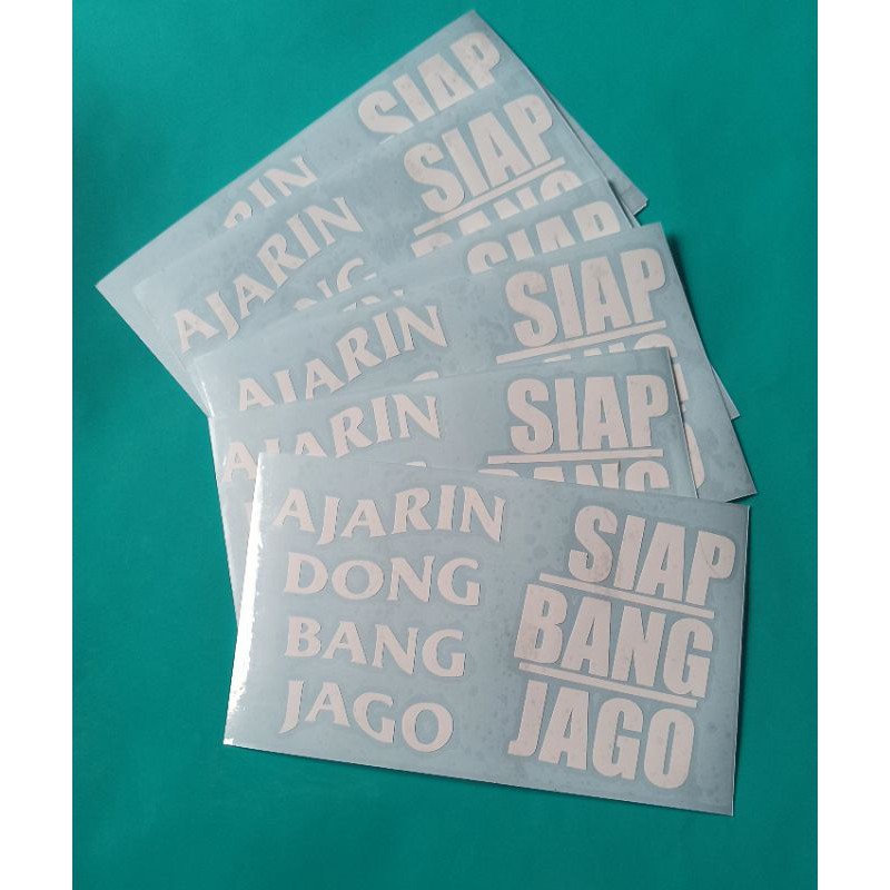 Jual Stiker Ajarin Dong Bang Jago Cutting Sticker Hologram Vinyl Oracal ...