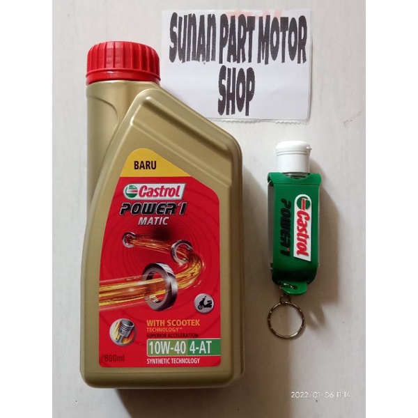 Jual Castrol Power 1 Matic 10W-40 800ml Oli Motor Matic ORIGINAL 100% ...