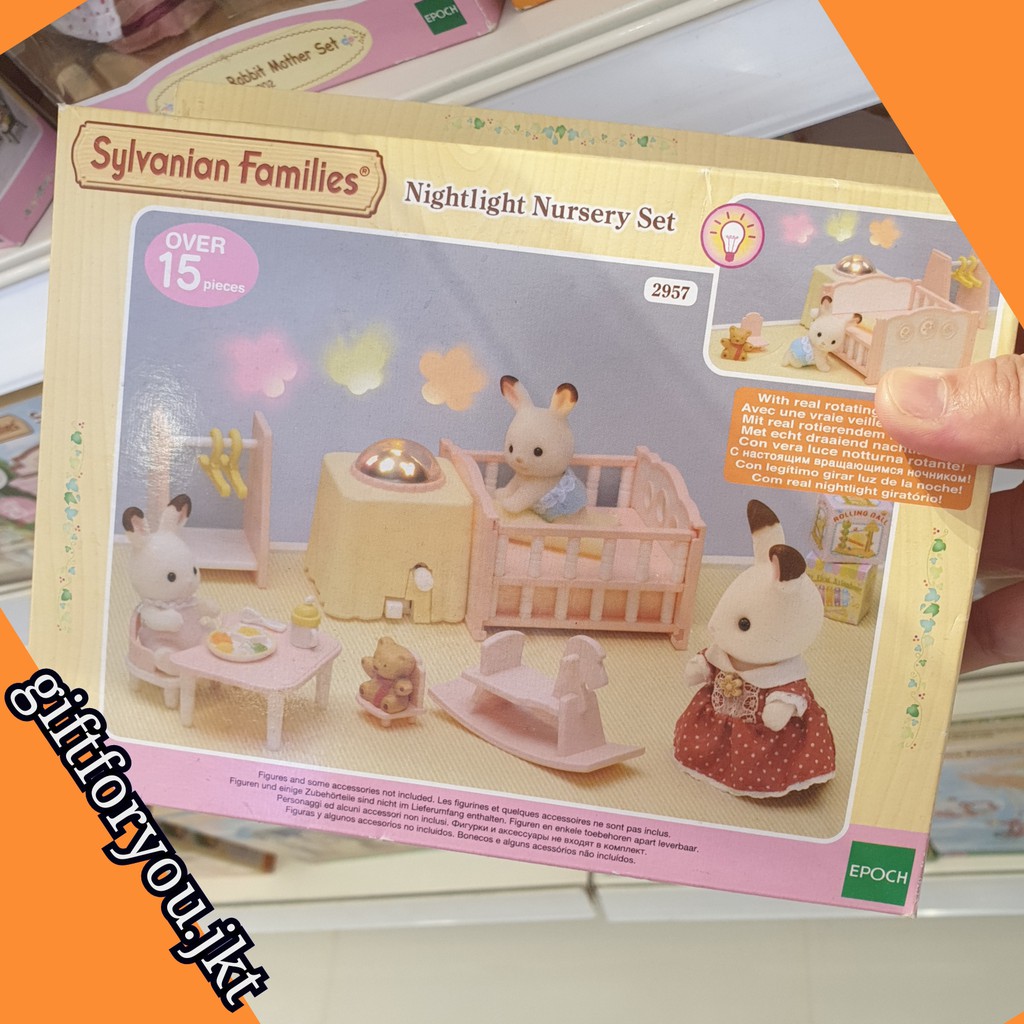 Sylvanian families cheap nightlight nursery set