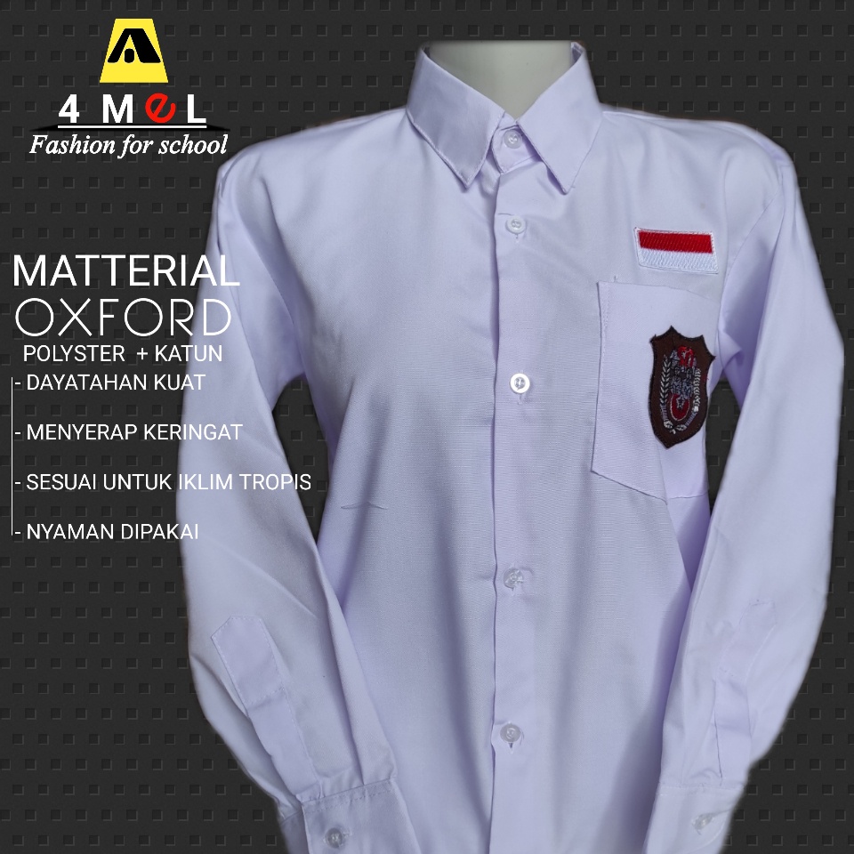 Jual Baju Putih Sd Lengan Panjang Seragam Sekolah Terbaik Kain Oxford