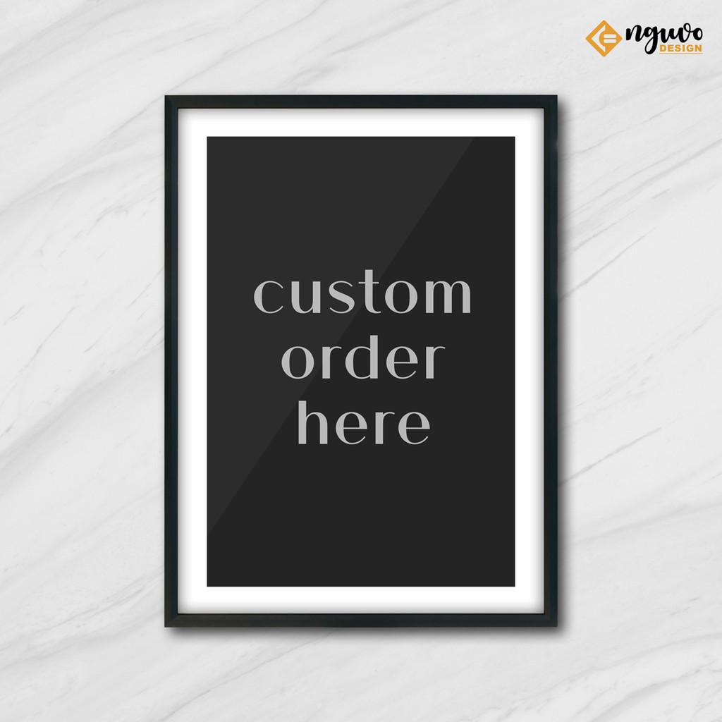 Jual ND PREMIUM 40x60 POSTER FIBER FRAME - CUSTOM ORDER | Shopee Indonesia