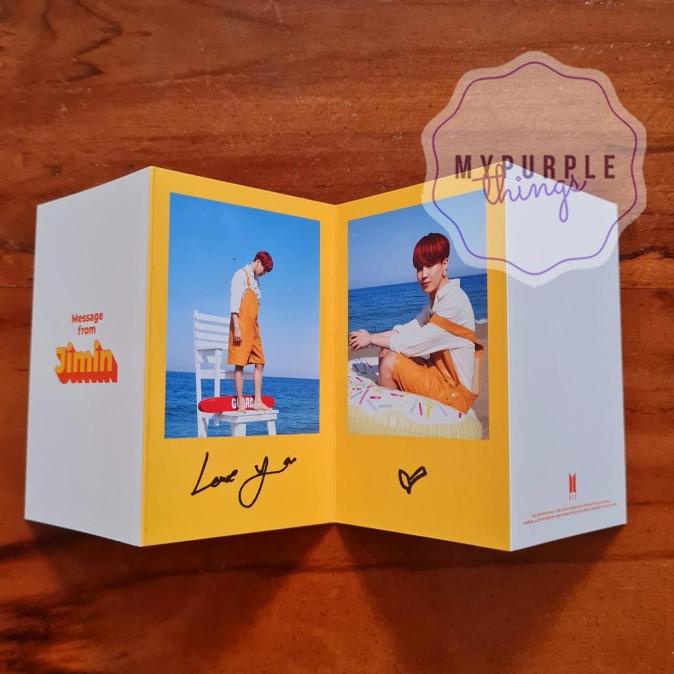 Jual BTS Butter Album Photocard Message Card Suga Jimin Official ...