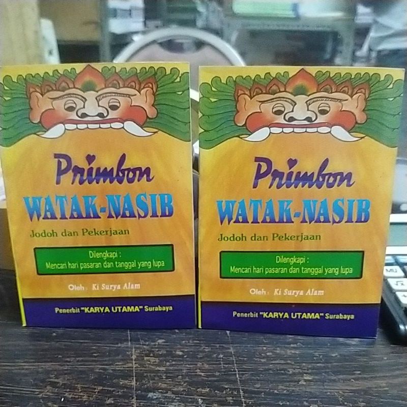 Jual primbon watak nasib jodoh dan pekerjaan dilengkapi pasaran dan ...