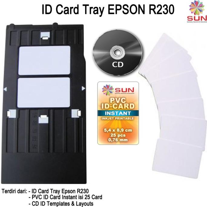 Jual !!!!!!] Paket ID Card Tray Epson R230 + PVC 25 Pcs | Shopee Indonesia