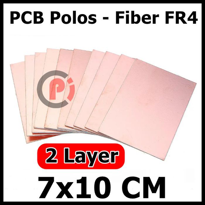 Jual PCB Fiber FR4 2 sisi 7x10cm DOUBLE Side Papan Polos 7x10 cm