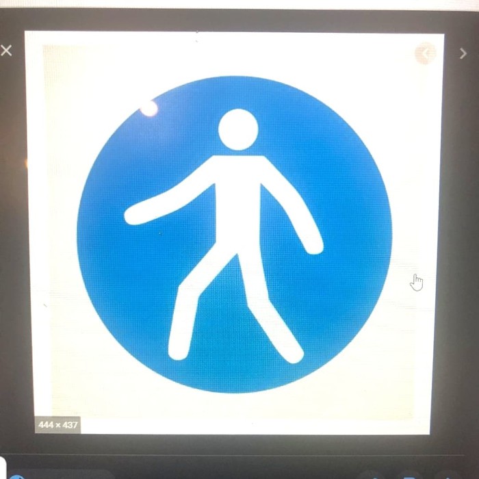 Jual SIGN STICKER K3 RAMBU SAFETY WALKWAY UKURAN 30X30CM | Shopee Indonesia