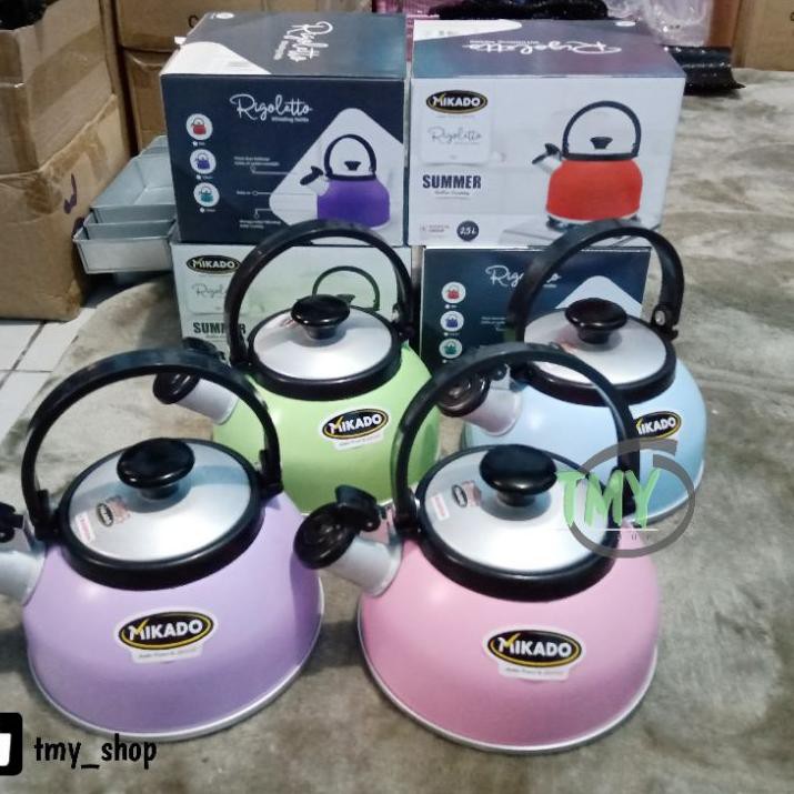 Jual Ceret Teko Siul Bunyi Liter Liter Dan Liter Kettle Rebus Air Rigoletto Mikado Vjp