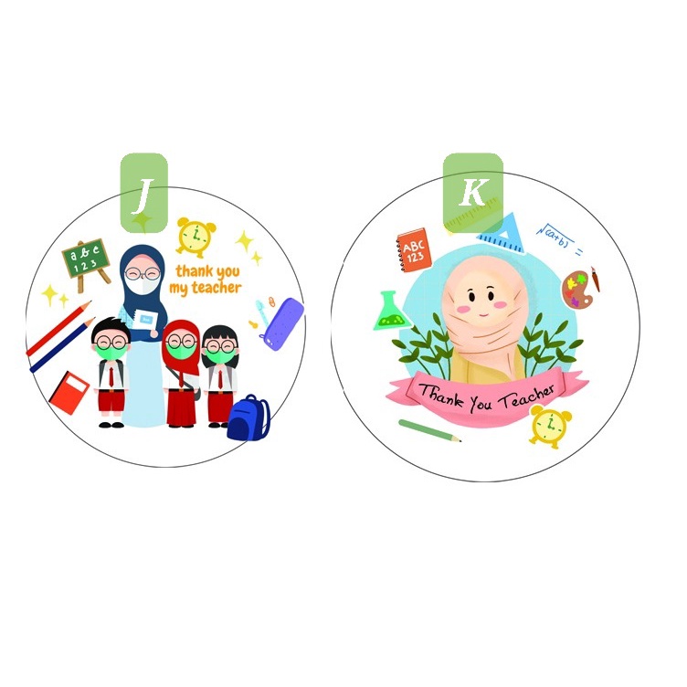 Jual (3pcs) Sticker Terima Kasih Thank You Teacher Graduation ...