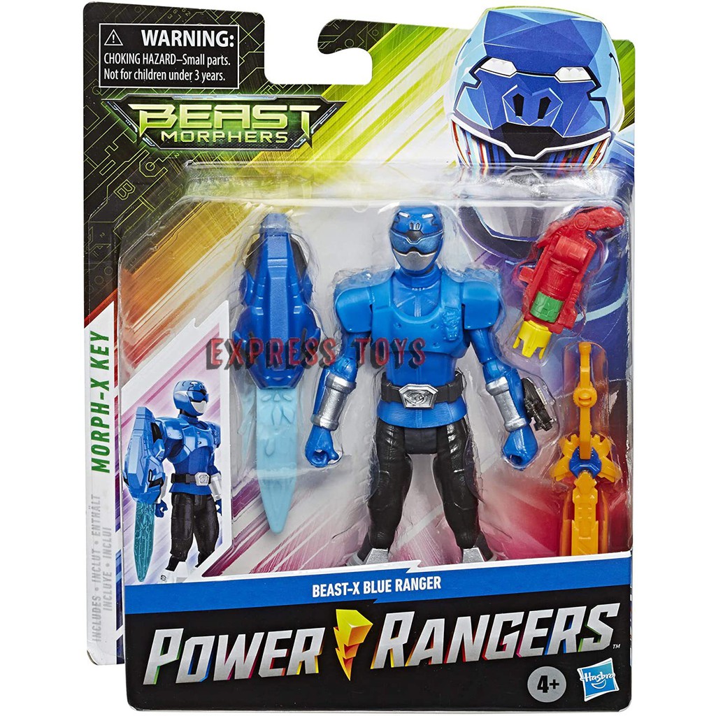 Jual Power Rangers Beast Morphers Blue Ranger 6 Inchi Figure Hasbro ...