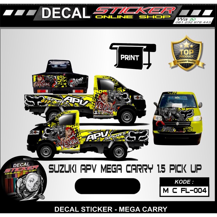 Jual DECAL PIK UP CARRY APV STIKER FULL BODY | Shopee Indonesia