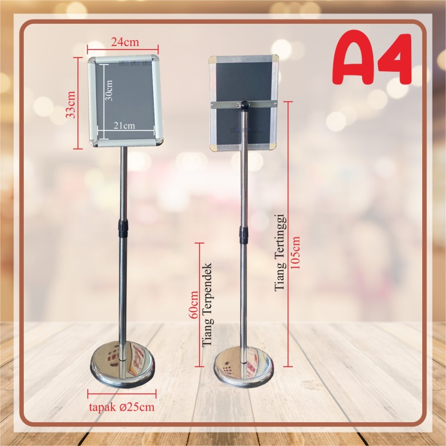 Jual Paket Snapframe Floor Standing, Telescopic Frame Poster Display ...