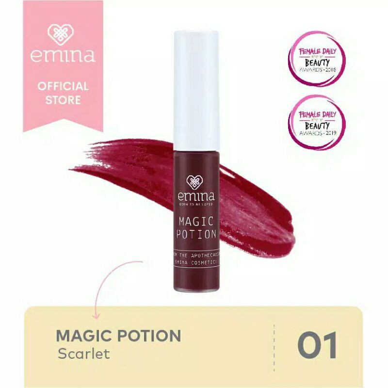 Jual Emina Magic Potion 5.5 mL Lip Tint Natural dan Fresh Shopee