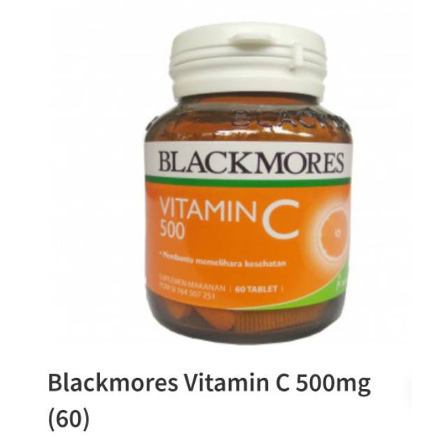 Jual Blackmores Vitamin C 500mg (60 tab) Shopee Indonesia
