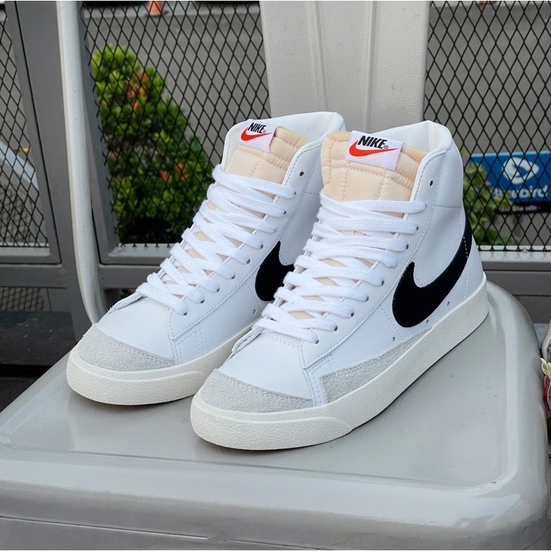 Jual NIKE BLAZER MID 77 VINTAGE WHITE BLACK Shopee Indonesia