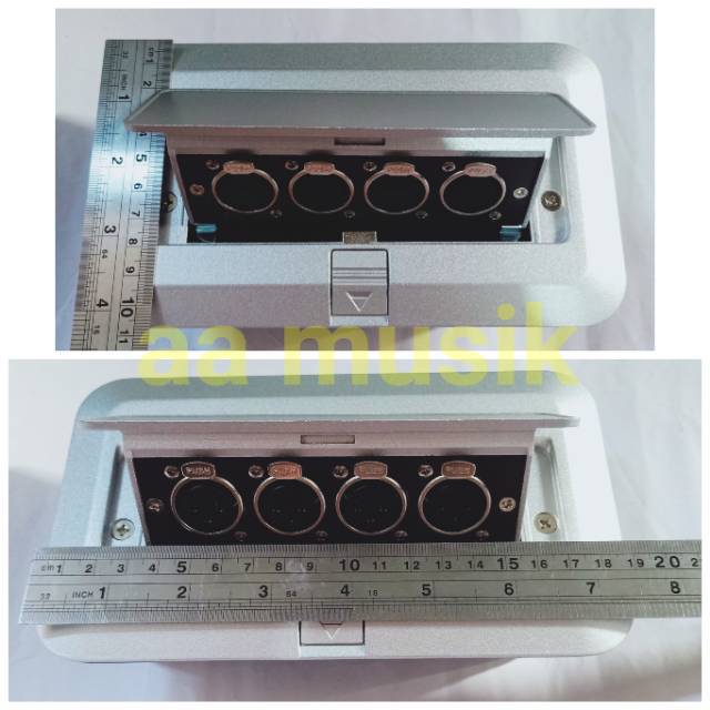 Jual PANEL MIC TANAM 4 CHANNEL JACK CANON BISA DI TUTUP DAN DI BUKA BOX ...