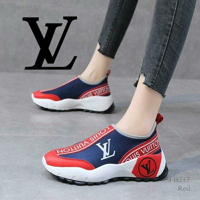 sepatu Louis Vuitton Sneakers Slip On B217 / Sepatu Fashion LV Import High  Quality