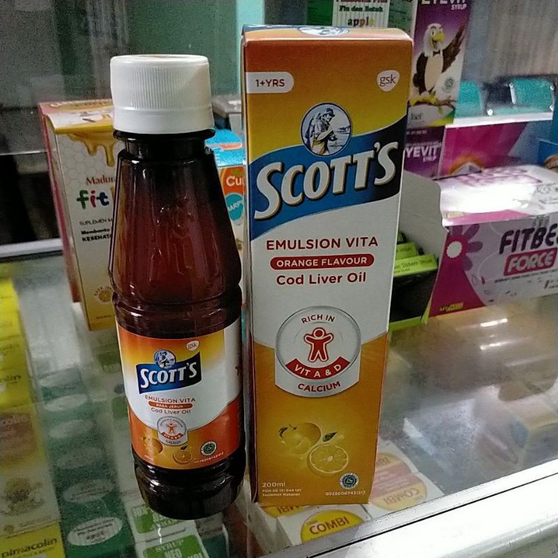 Jual SCOTT'S EMULSION VITA /RASA JERUK 200 ML | Shopee Indonesia