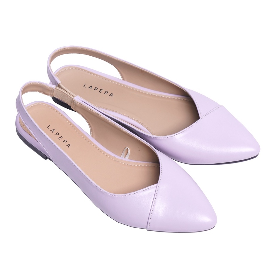 LAPEPA STORE FREYA Lilac Sepatu Flat Shoes Wanita sepatu kerja kantoran  wanita hak rendah warna ungu formal shoes cewek kekinian sepatu flat