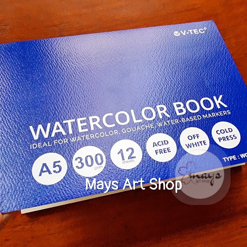 Jual V-tec Watercolor Book A5 300gsm / Sketch Cat Air / Watercolour ...