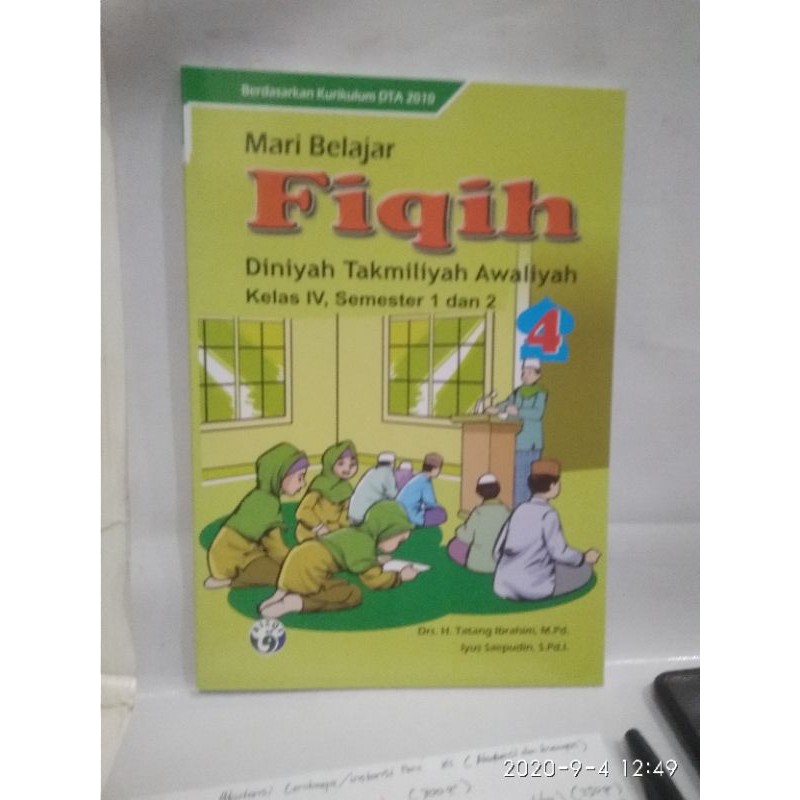 Jual Buku Mari Belajar Fiqih Kelas 4 DTA(Diniyah Takmiliyah Awaliyah ...