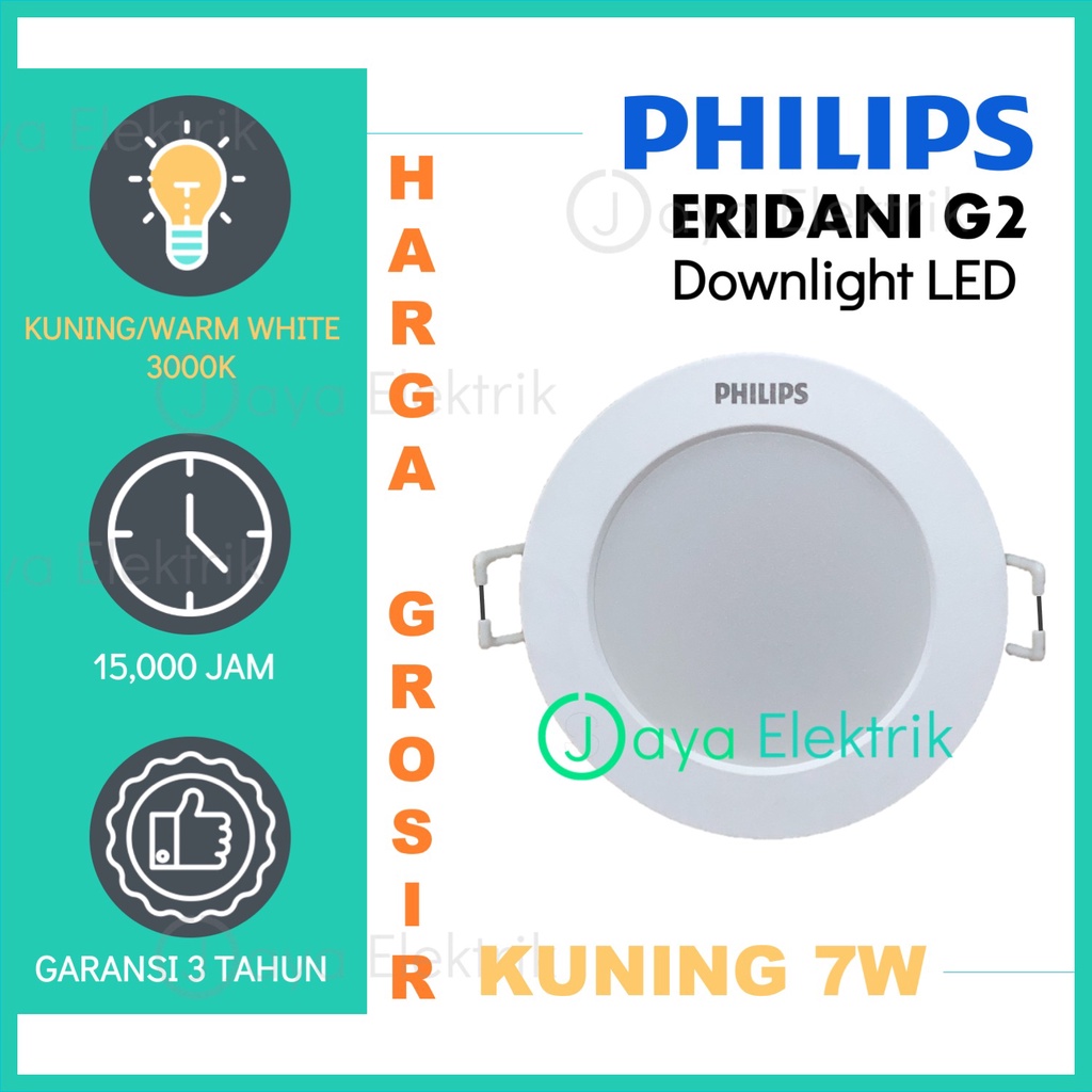 Jual Lampu Philips Downlight Led Eridani W Kuning Eridani G Dl B