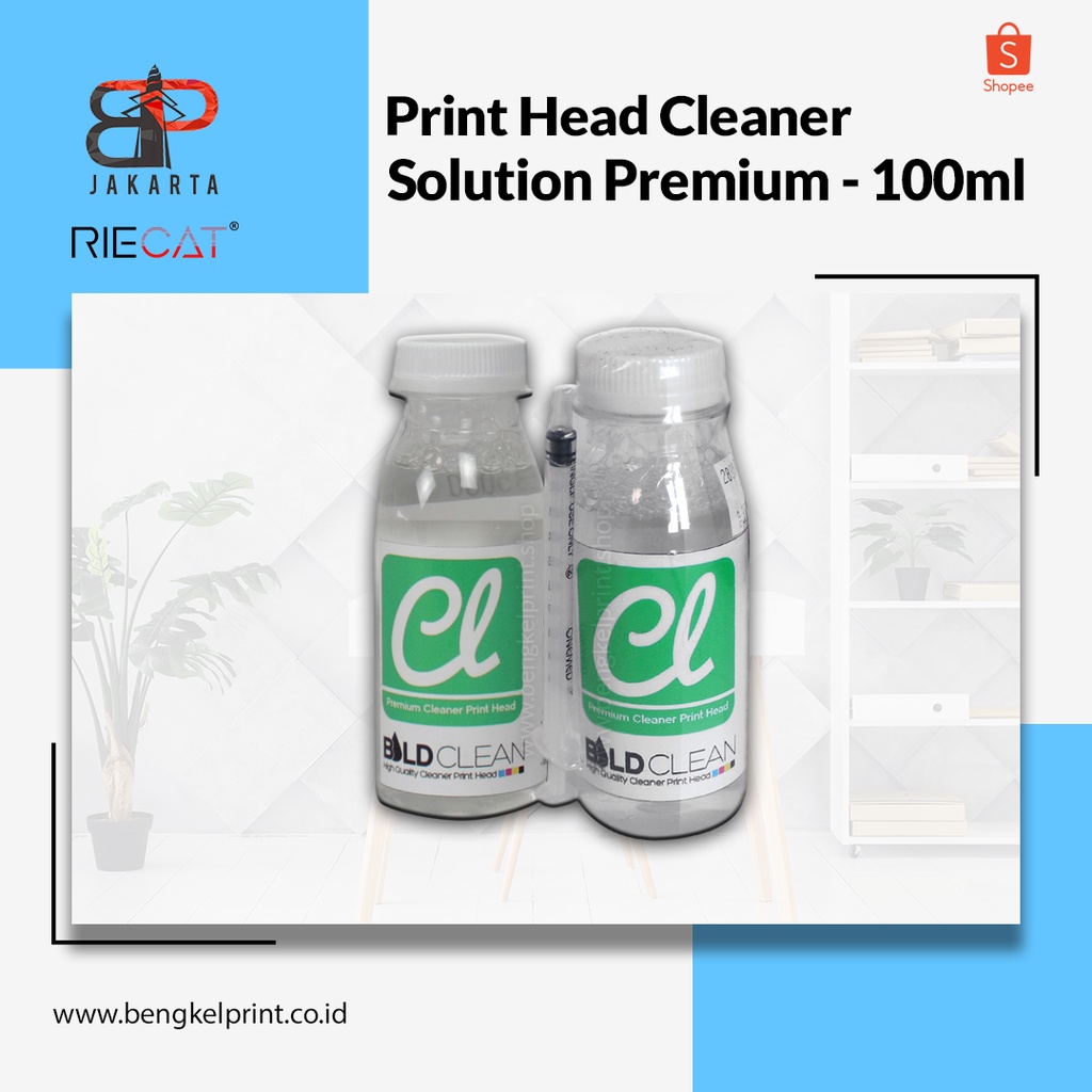 Jual Cleaner Solution Premium Dtg Dtf Cairan Pembersih Printer