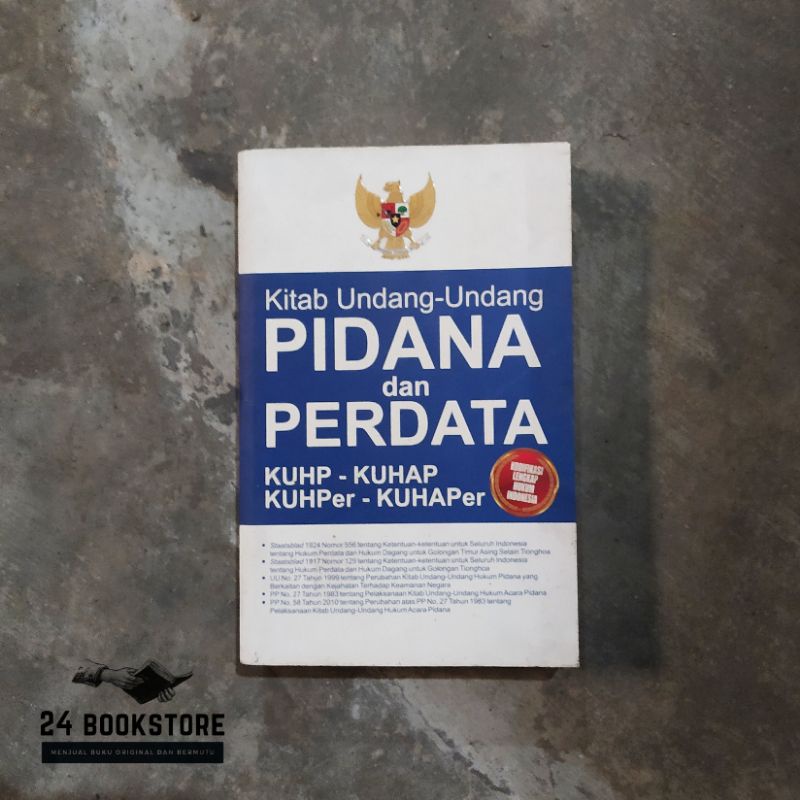 Jual Kitab Undang-Undang Pidana Dan Perdata KUHP-KUHAP - KUHPer-KUHAPer ...