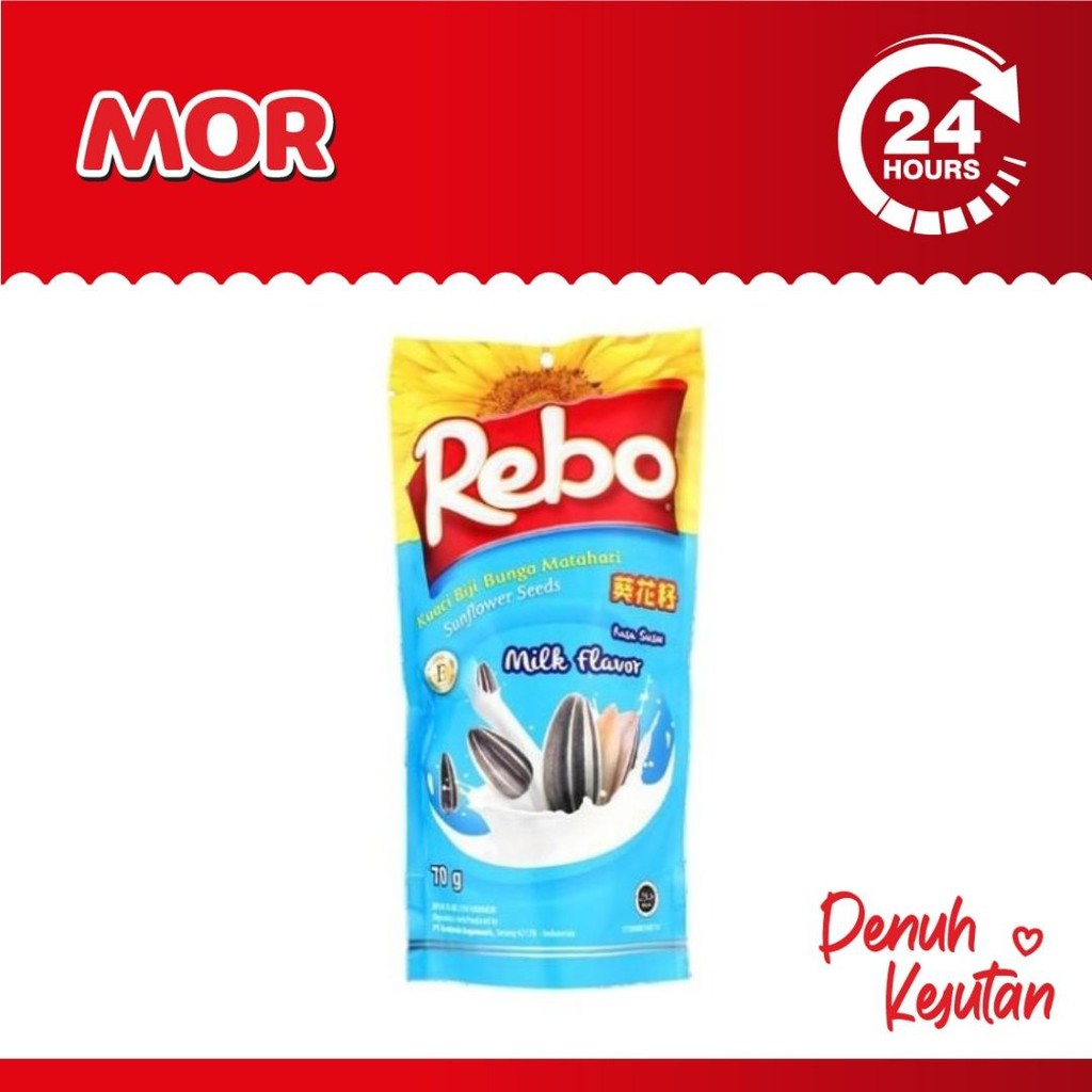 Jual Rebo Kuaci Milk Biji Bunga Matahari Rasa Susu 70 Gr Shopee Indonesia