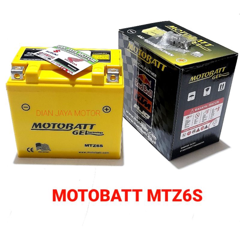 Jual AKI ACCU MOTOR MOTOBATT AKI KERING FULL MF MTZ6S SATRIA FU CB150R