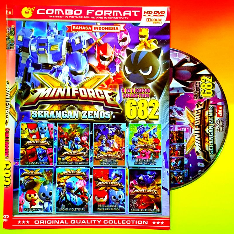 Jual KOLEKSI KASET 8 JUDUL FILM MINIFORCE BAHASA INDONESIA TERBARU