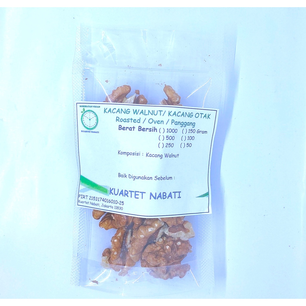 Jual 50gr Kuartet Nabati Roasted Walnut Extra Light - Kacang Otak ...