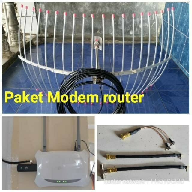 Jual Paket Modem Router Antena Yagi Grid 3G/4G tplink MR3420 + Huawei ...