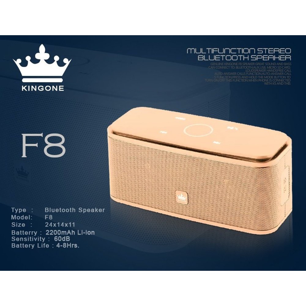 Jual Speaker Bluetooth Kingone F8 ultimate clear sound Murah | Shopee