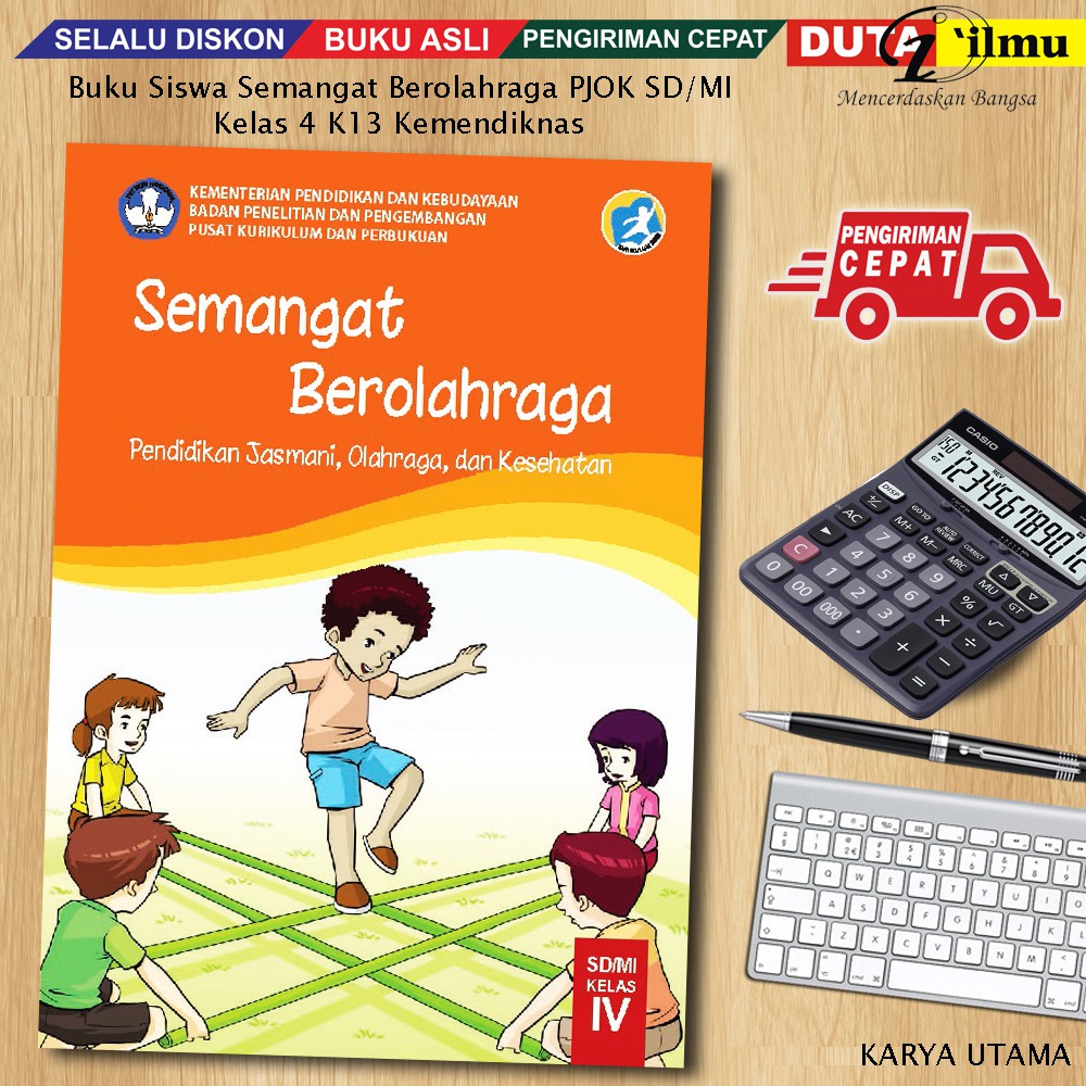 Jual Buku Siswa Semangat Berolahraga PJOK SD/MI Kelas 4 K13 Kemendiknas ...