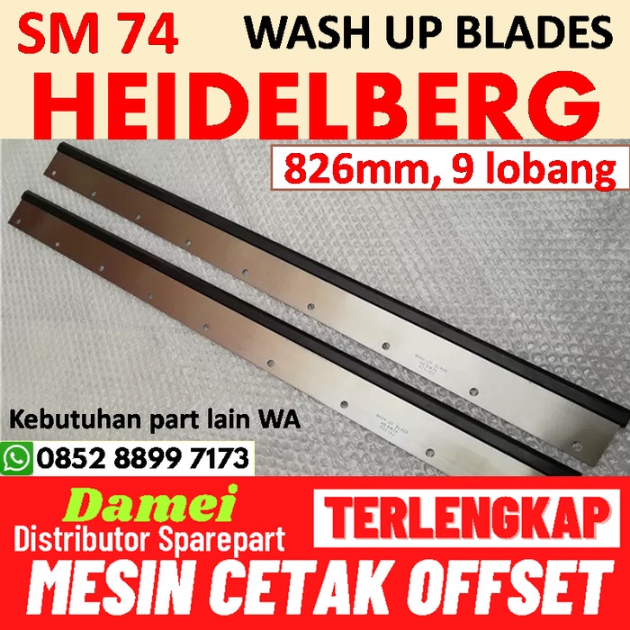 Jual Wash Up Blade Mesin Cetak Heidelberg SM74 Sparepart Offset Rakel ...