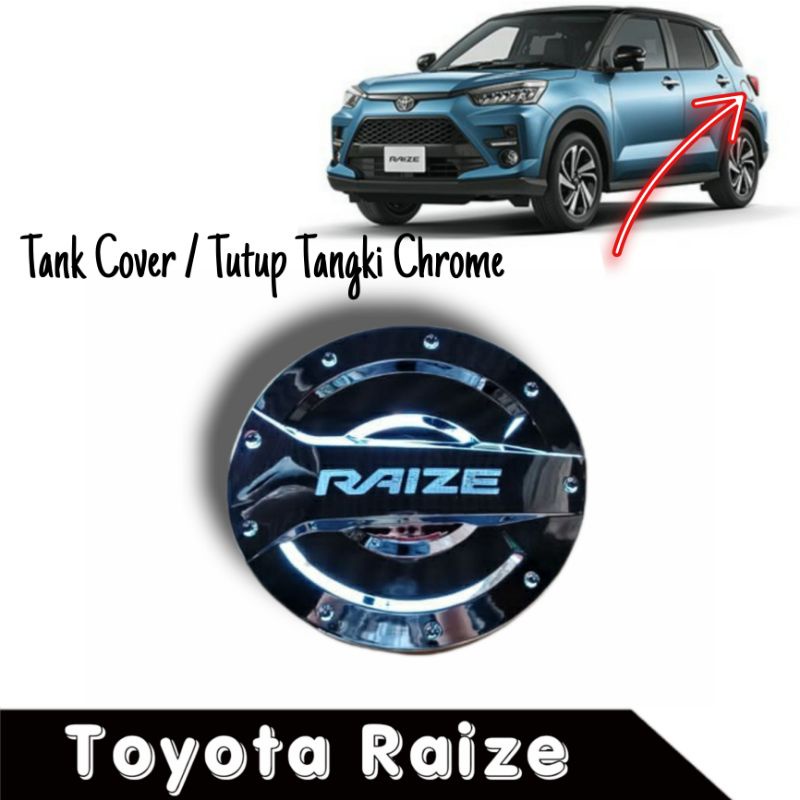 Jual Tutup Tangki Cover Tank Cover Mobil Model Chrome Raize Shopee Indonesia