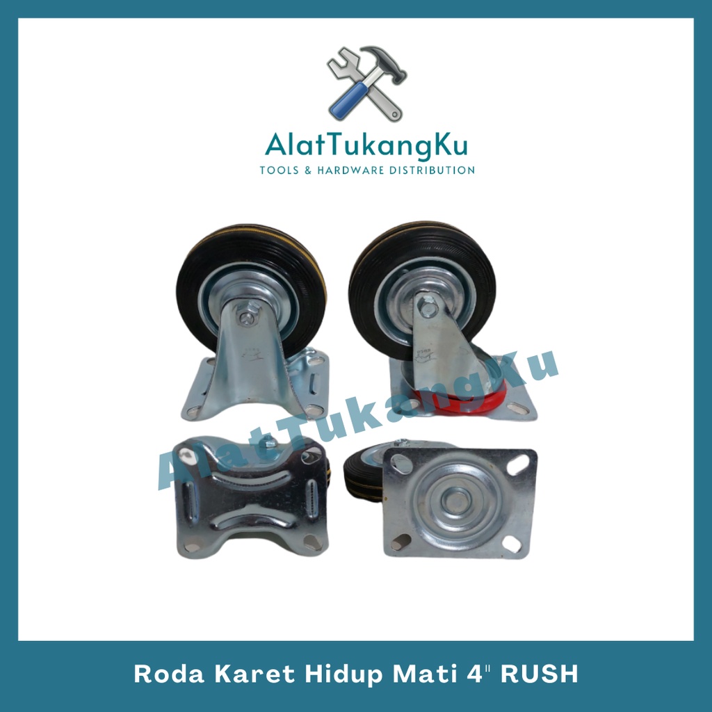 Jual Roda Karet Hidup mati Rem 4