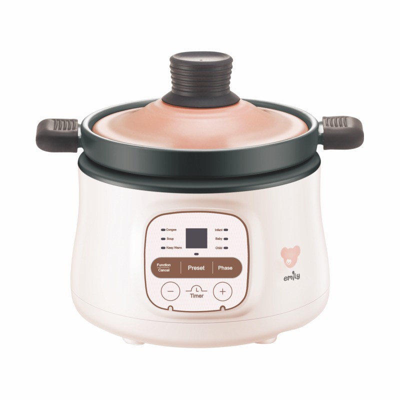 Jual Emily Slow Cooker Claypot 0.8 Lt ESC35004 / MPASI Cooker / Panci