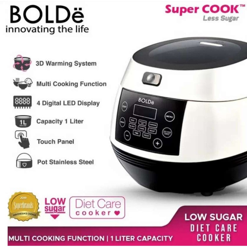 Jual Super COOK Less Sugar Original BOLDe ( Rice cooker ) | Shopee ...