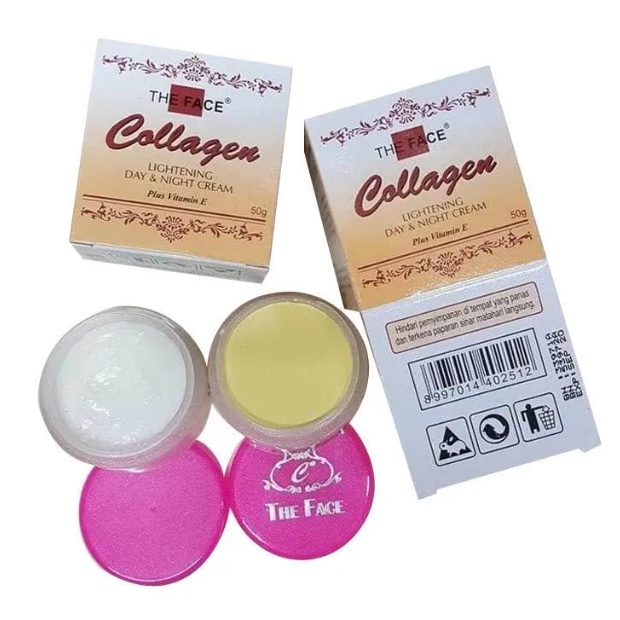 Jual CREAM COLLAGEN THE FACE KRIM COLLAGEN SIANG DAN MALAM Shopee