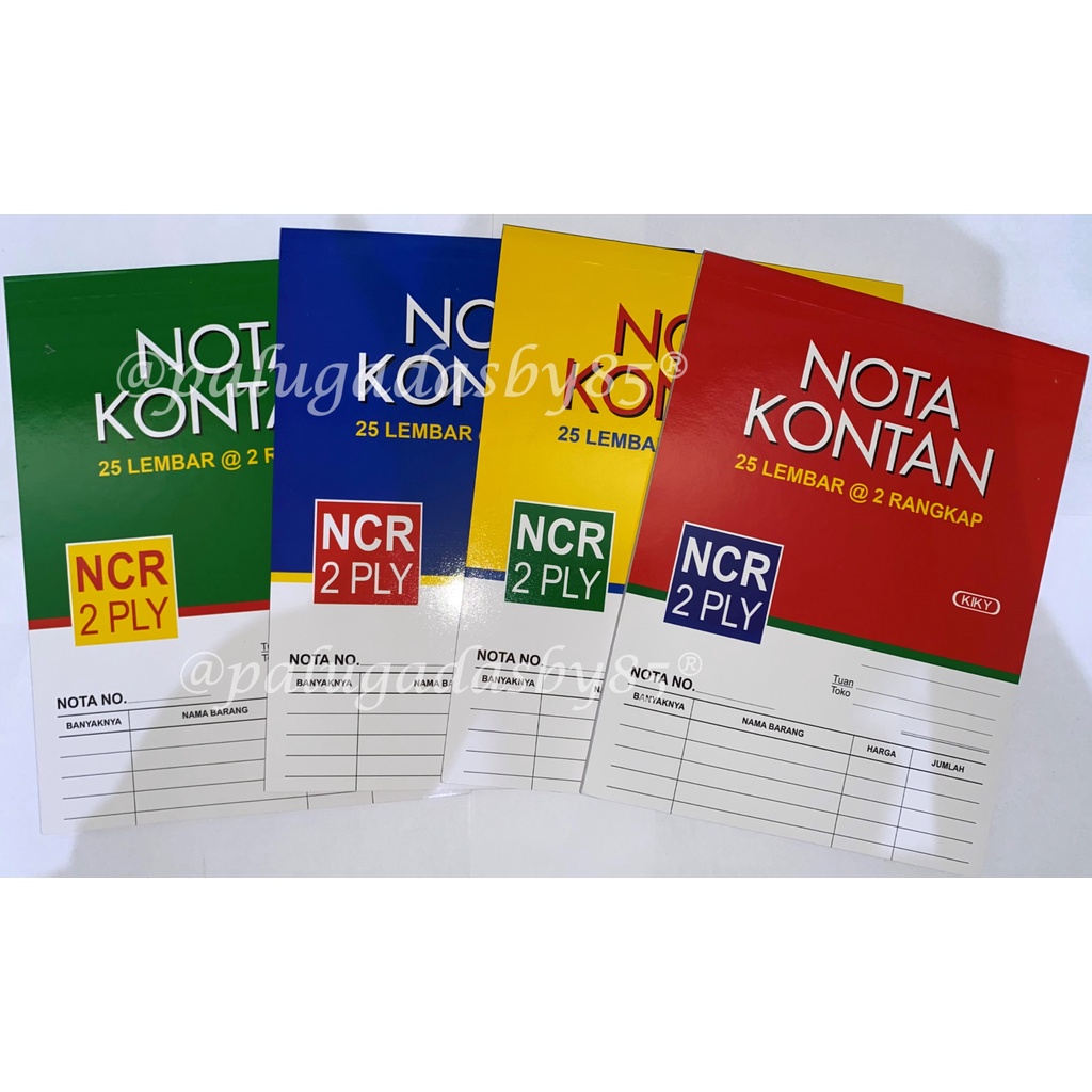 Jual Kiky Buku Nota Kontan Kiky Besar 2 Ply 1 Pak Isi 10 Pcs Nota