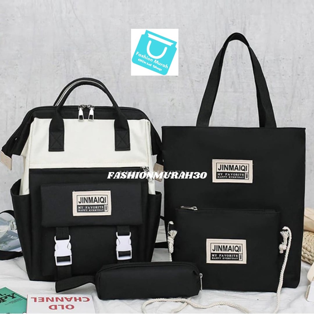 Jual Tas Ransel 4 In 1 Limited Edition Tas Sekolah Backpack Wanita Tas ...